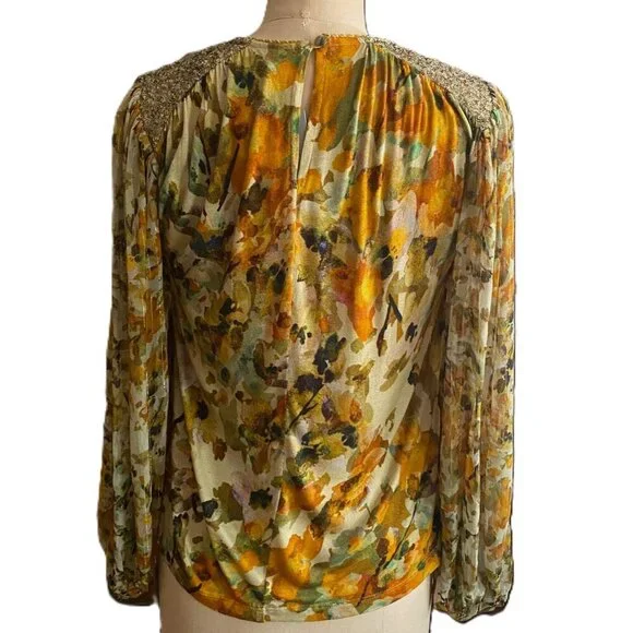 NWT Anthropologie Bl-nk London Sequin Tunic Top Blouse Anthropologie - Picture 6 of 16